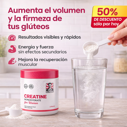 CreatinaPRO™ - Old School Labs Creatina Monohidratada para mujeres